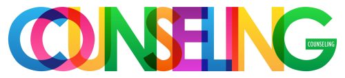 COUNSELLING colorful vector typography banner